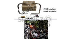 Royal Enfield GT and Interceptor 650cc Red Rooster Orion Crash Guard - SPAREZO